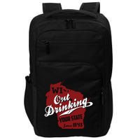 Wisconsin Out Drinking Your State Beer Group Impact Tech Backpack