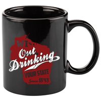 Wisconsin Out Drinking Your State Beer Group 11oz C Handle Ceramic Mug