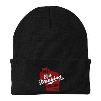 Wisconsin Out Drinking Your State Beer Group Beanie
