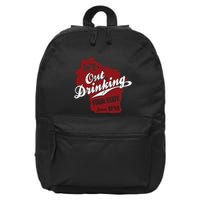 Wisconsin Out Drinking Your State Beer Group 16 in Basic Backpack