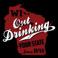 Wisconsin Out Drinking Your State Beer Group 16 in Basic Backpack