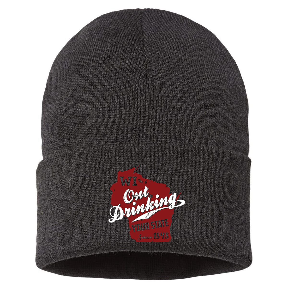 Wisconsin Out Drinking Your State Beer Group Sustainable Knit Beanie