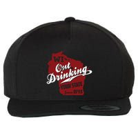 Wisconsin Out Drinking Your State Beer Group Wool Snapback Cap