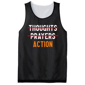 Wear Orange Enough Thoughts Prayers End Gun Violence Control Mesh Reversible Basketball Jersey Tank