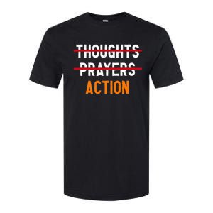 Wear Orange Enough Thoughts Prayers End Gun Violence Control Softstyle CVC T-Shirt