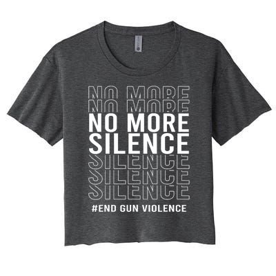 Wear Orange End Gun Violence Protect Kids Not Guns Women's Crop Top Tee