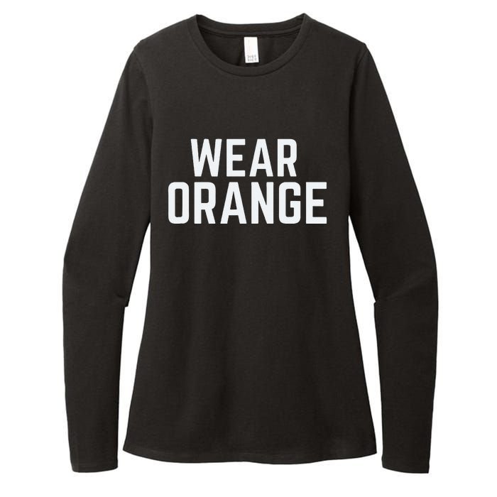 Wear Orange End Gun Violence Awareness Protect Our Children Womens CVC Long Sleeve Shirt