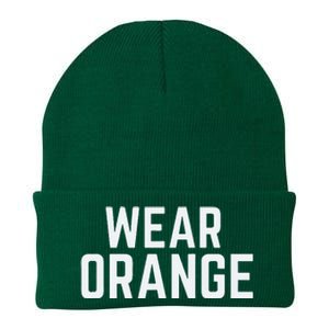 Wear Orange End Gun Violence Awareness Protect Our Children Knit Cap Winter Beanie