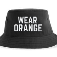 Wear Orange End Gun Violence Awareness Protect Our Children Sustainable Bucket Hat