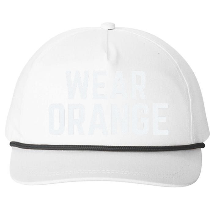 Wear Orange End Gun Violence Awareness Protect Our Children Snapback Five-Panel Rope Hat