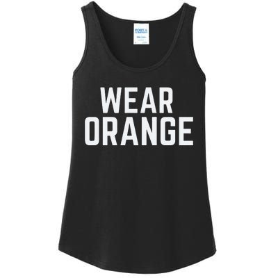 Wear Orange End Gun Violence Awareness Protect Our Children Ladies Essential Tank