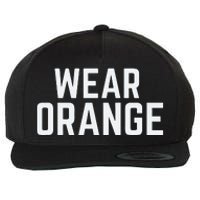 Wear Orange End Gun Violence Awareness Protect Our Children Wool Snapback Cap