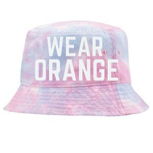 Wear Orange End Gun Violence Awareness Protect Our Children Tie-Dyed Bucket Hat