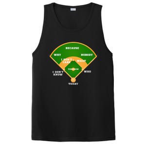 WhoS On First Baseball Diamond Fielding PosiCharge Competitor Tank