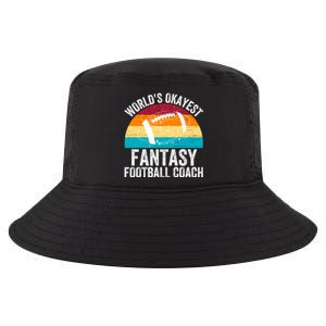 World’s Okayest Fantasy Football Coach Funny Fantasy Football Fantasy Football Cool Comfort Performance Bucket Hat