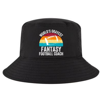World’s Okayest Fantasy Football Coach Funny Fantasy Football Fantasy Football Cool Comfort Performance Bucket Hat