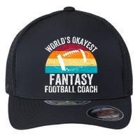 World’s Okayest Fantasy Football Coach Funny Fantasy Football Fantasy Football Flexfit Unipanel Trucker Cap