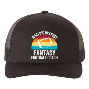 World’s Okayest Fantasy Football Coach Funny Fantasy Football Fantasy Football Yupoong Adult 5-Panel Trucker Hat