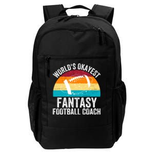 World’s Okayest Fantasy Football Coach Funny Fantasy Football Fantasy Football Daily Commute Backpack