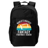 World’s Okayest Fantasy Football Coach Funny Fantasy Football Fantasy Football Daily Commute Backpack