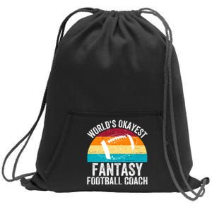 World’s Okayest Fantasy Football Coach Funny Fantasy Football Fantasy Football Sweatshirt Cinch Pack Bag