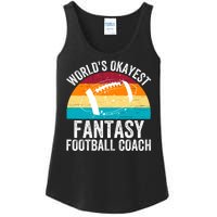 World’s Okayest Fantasy Football Coach Funny Fantasy Football Fantasy Football Ladies Essential Tank