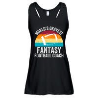 World’s Okayest Fantasy Football Coach Funny Fantasy Football Fantasy Football Ladies Essential Flowy Tank