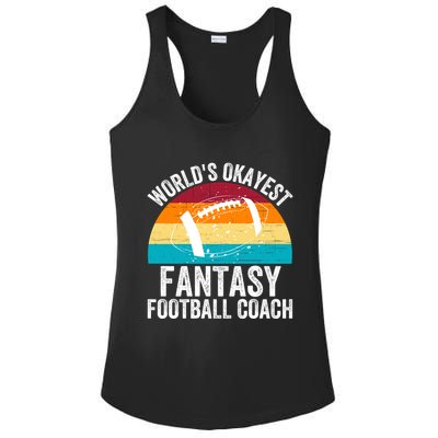 World’s Okayest Fantasy Football Coach Funny Fantasy Football Fantasy Football Ladies PosiCharge Competitor Racerback Tank