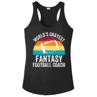 World’s Okayest Fantasy Football Coach Funny Fantasy Football Fantasy Football Ladies PosiCharge Competitor Racerback Tank