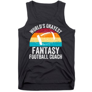 World’s Okayest Fantasy Football Coach Funny Fantasy Football Fantasy Football Tank Top