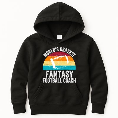World’s Okayest Fantasy Football Coach Funny Fantasy Football Fantasy Football Kids Hoodie