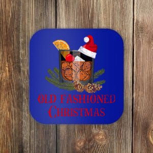 Whiskey Old Fashioned Christmas Funny Bourbon Cocktail Gift Coaster