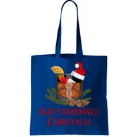 Whiskey Old Fashioned Christmas Funny Bourbon Cocktail Gift Tote Bag