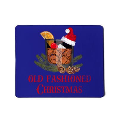 Whiskey Old Fashioned Christmas Funny Bourbon Cocktail Gift Mousepad