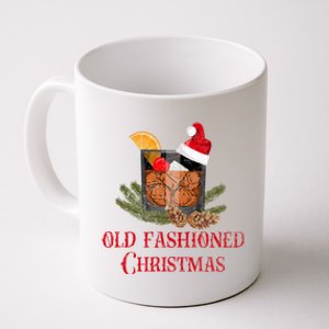 Whiskey Old Fashioned Christmas Funny Bourbon Cocktail Gift Coffee Mug