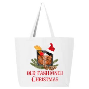 Whiskey Old Fashioned Christmas Funny Bourbon Cocktail Gift 25L Jumbo Tote