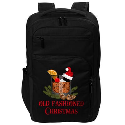 Whiskey Old Fashioned Christmas Funny Bourbon Cocktail Meaningful Gift Impact Tech Backpack