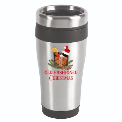 Whiskey Old Fashioned Christmas Funny Bourbon Cocktail Meaningful Gift 16oz Travel Tumbler