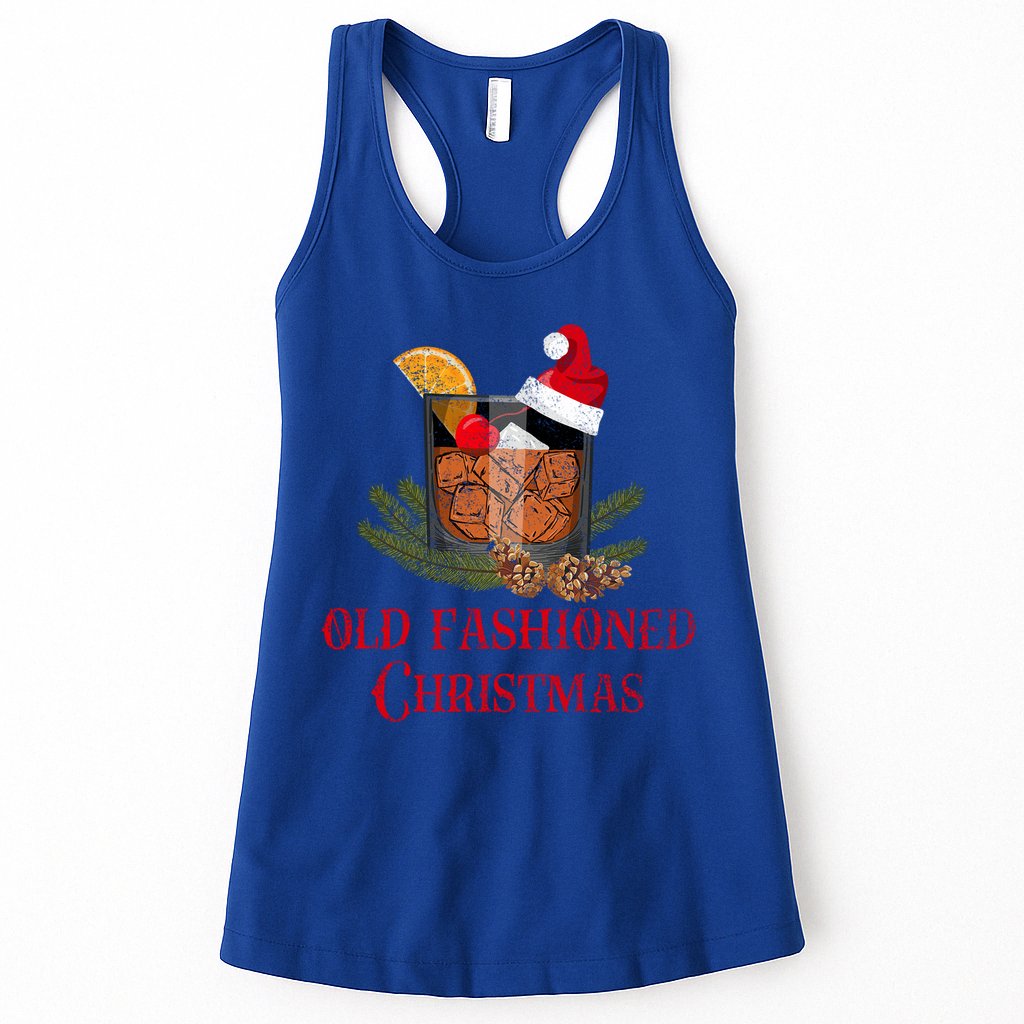 Whiskey Old Fashioned Christmas Funny Bourbon Cocktail Meaningful Gift Womens Tank Top
