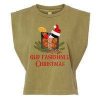 Whiskey Old Fashioned Christmas Funny Bourbon Cocktail Meaningful Gift Garment-Dyed Women's Muscle Tee