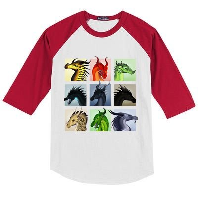 Wing Of Fires Legends Fathom Darkstalker Clearsight Gift Kids Colorblock Raglan Jersey