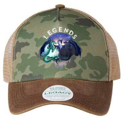 Wings Of Fire Legends Fathom Darkstalker Clearsight Legacy Tie Dye Trucker Hat