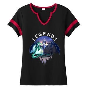 Wings Of Fire Legends Fathom Darkstalker Clearsight Ladies Halftime Notch Neck Tee