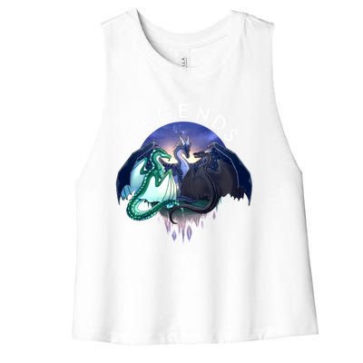 Wings Of Fire Legends Fathom Darkstalker Clearsight Women's Racerback Cropped Tank