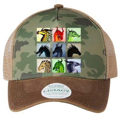 WING OF FIRES LEGENDS FATHOM DARKSTALKER CLEARSIGHT  Legacy Tie Dye Trucker Hat