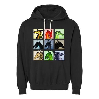 WING OF FIRES LEGENDS FATHOM DARKSTALKER CLEARSIGHT  Garment-Dyed Fleece Hoodie