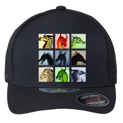 WING OF FIRES LEGENDS FATHOM DARKSTALKER CLEARSIGHT  Flexfit Unipanel Trucker Cap