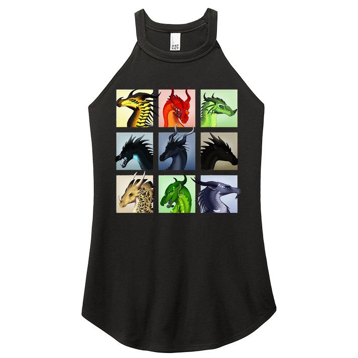 WING OF FIRES LEGENDS FATHOM DARKSTALKER CLEARSIGHT  Women's Perfect Tri Rocker Tank