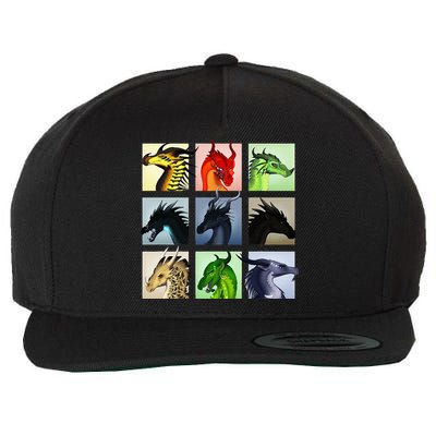 WING OF FIRES LEGENDS FATHOM DARKSTALKER CLEARSIGHT  Wool Snapback Cap