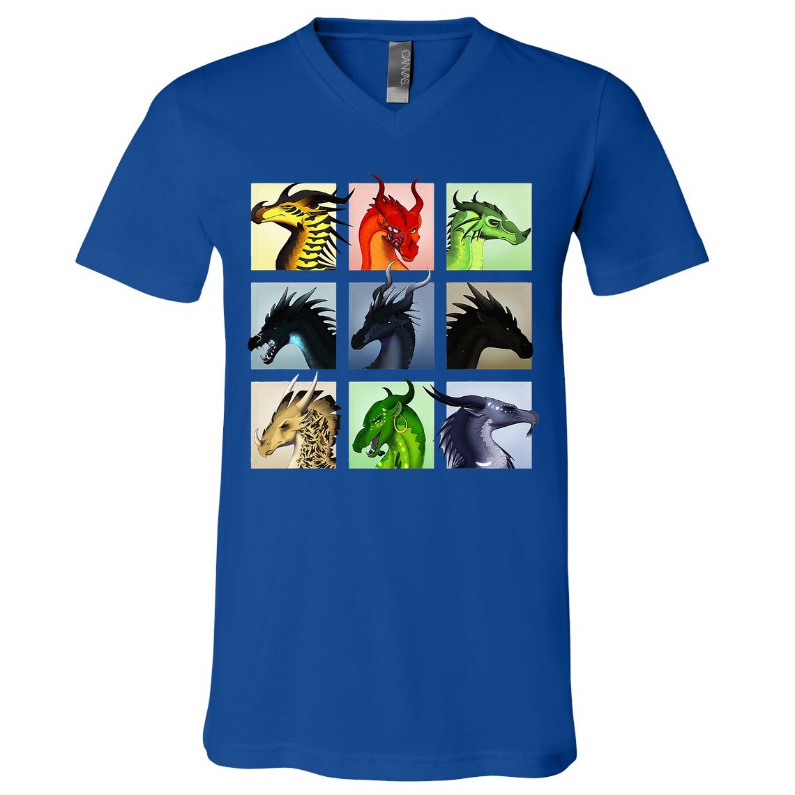 WING OF FIRES LEGENDS FATHOM DARKSTALKER CLEARSIGHT  V-Neck T-Shirt